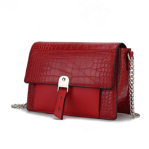 MKF Collection Hope Crocodile Embossed Shoulder Handbag by Mia K