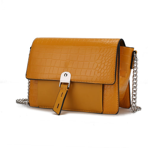 MKF Collection Hope Crocodile Embossed Shoulder Handbag by Mia K