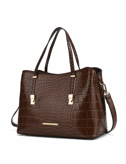 MKF CollectionAurelia Crocodile Embossed Tote Handbag by Mia K