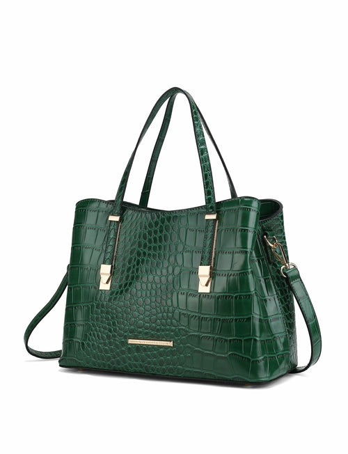 MKF CollectionAurelia Crocodile Embossed Tote Handbag by Mia K