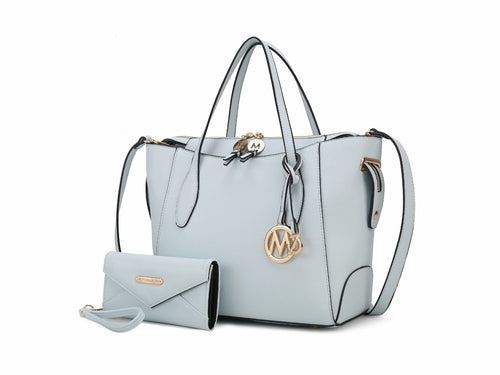 Bruna Vegan Leather Women Tote Bag with Wallet – 2 pieces