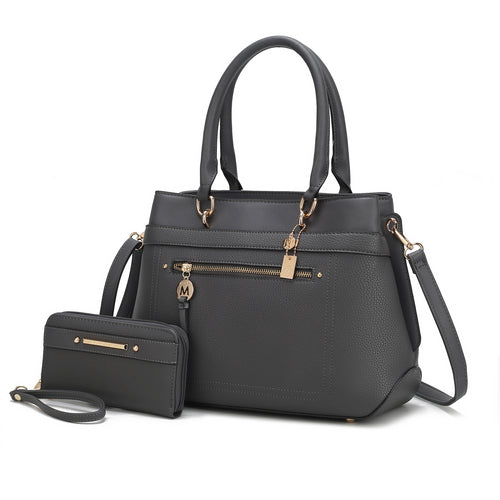 Gardenia Vegan Leather Women Tote Bag with Wallet