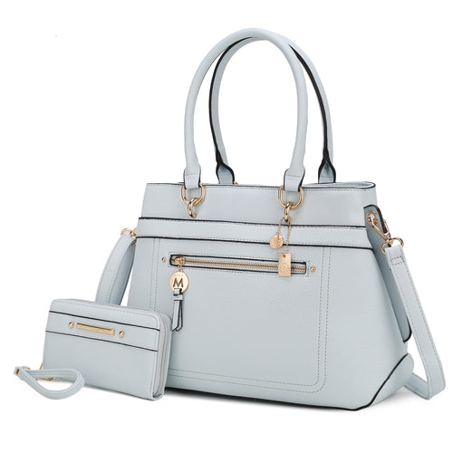 Gardenia Vegan Leather Women Tote Bag with Wallet