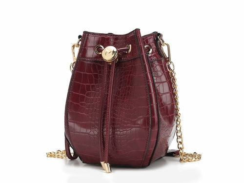 MKF Collection Cassidy Crocodile Embossed Women Shoulder Bag by Mia K