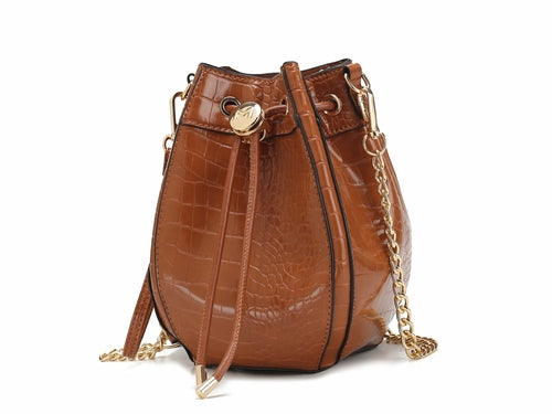 MKF Collection Cassidy Crocodile Embossed Women Shoulder Bag by Mia K