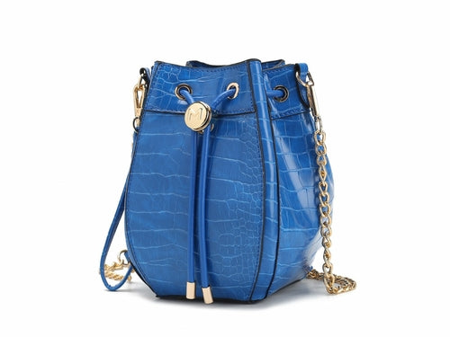 MKF Collection Cassidy Crocodile Embossed Women Shoulder Bag by Mia K