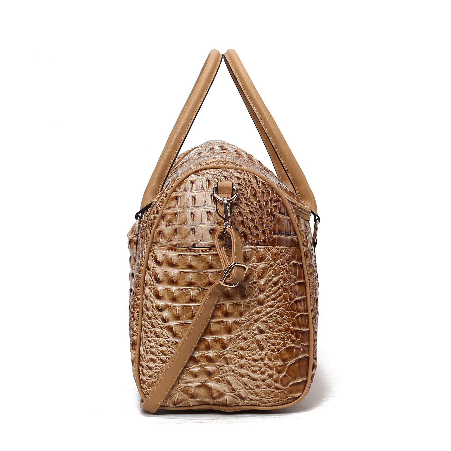 MKF Collection Rina Crocodile Embossed Vegan Leather Duffle Bag Mia