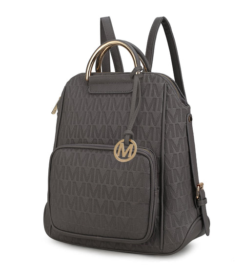 MKF Collection Torra Milan Signature Trendy Backpack By Mia k