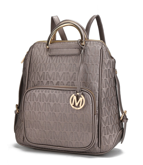 MKF Collection Torra Milan Signature Trendy Backpack By Mia k