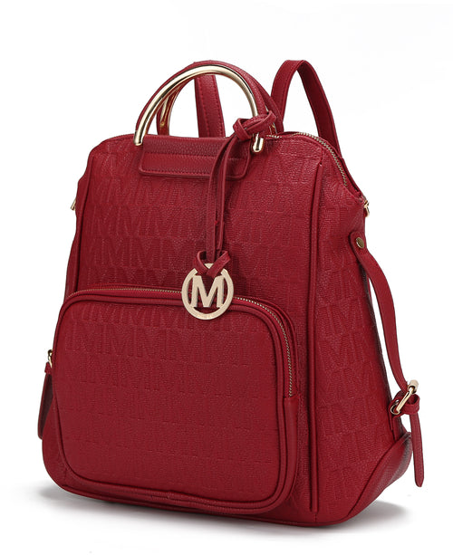 MKF Collection Torra Milan Signature Trendy Backpack By Mia k