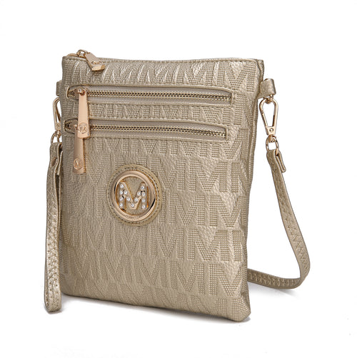 MKF Collection Andrea Milan M Signature Crossbody Bag by Mia K