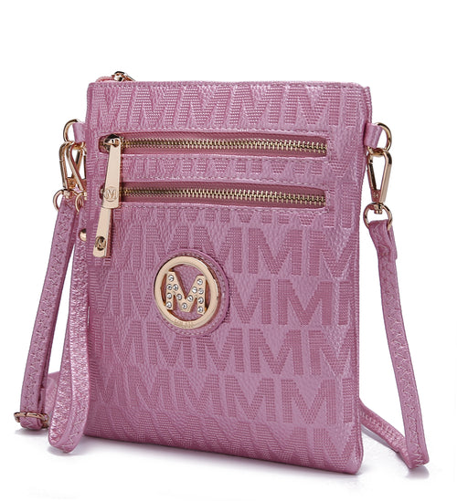 MKF Collection Andrea Milan M Signature Crossbody Bag by Mia K
