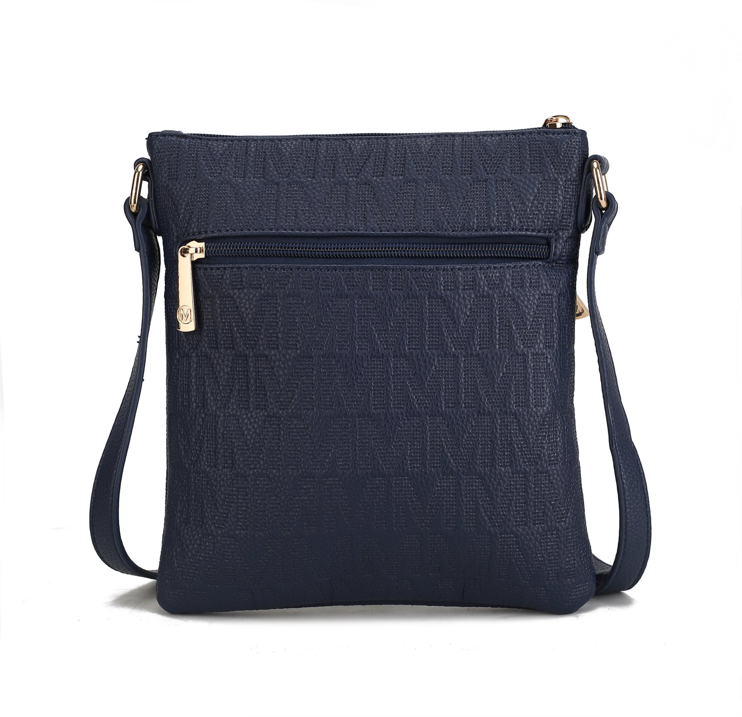 Lennit Embossed M Signature Crossbody Bag