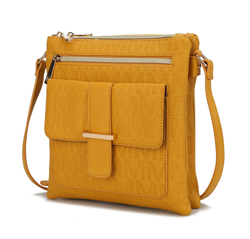 MKF Collection Janni Signature Embossed Crossbody Bag by Mia K
