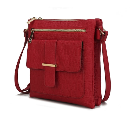 MKF Collection Janni Signature Embossed Crossbody Bag by Mia K