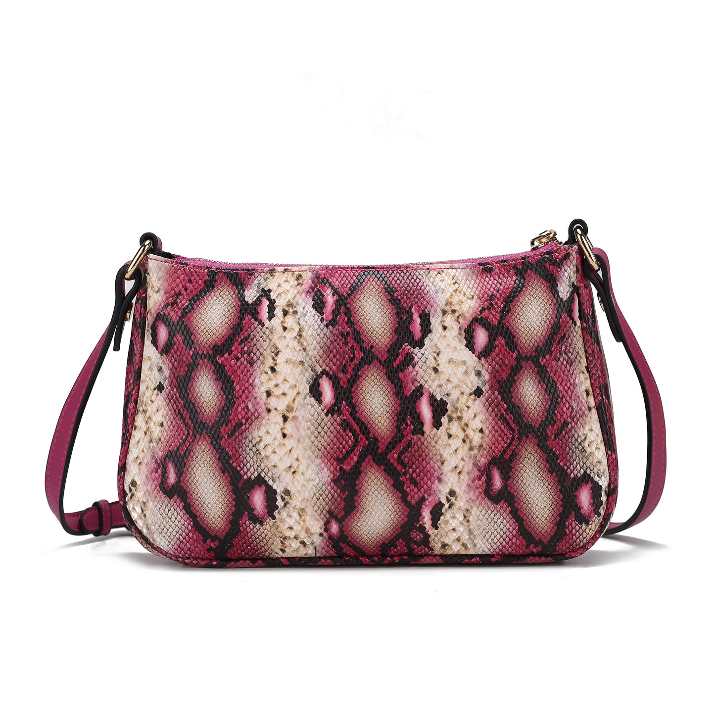 Essie Snake embossed Vegan Leather Crossbody