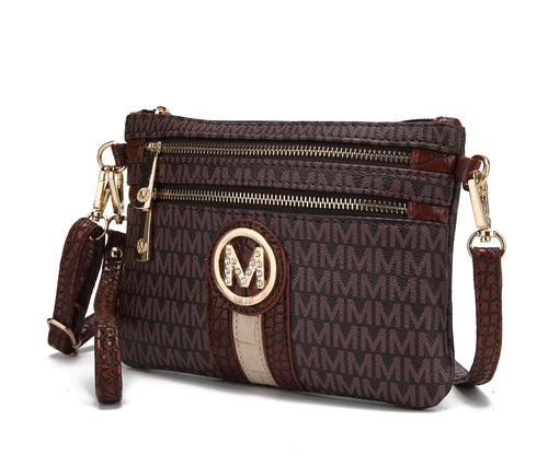 MKF Collection Tarren Signature Crossbody/ Wristlet Bag by Mia K