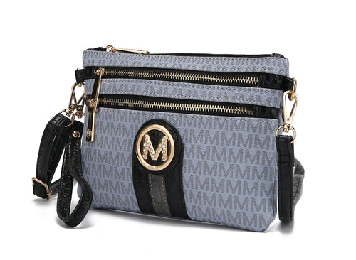 MKF Collection Tarren Signature Crossbody/ Wristlet Bag by Mia K