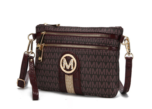 MKF Collection Tarren Signature Crossbody/ Wristlet Bag by Mia K