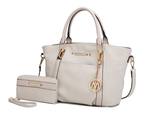 MKF Collection Darielle Satchel Bag with Wallet by Mia K