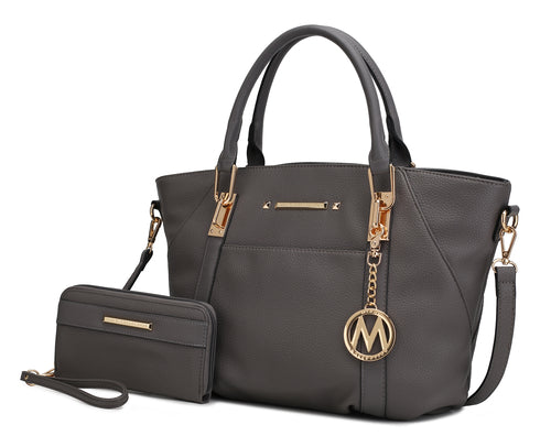MKF Collection Darielle Satchel Bag with Wallet by Mia K