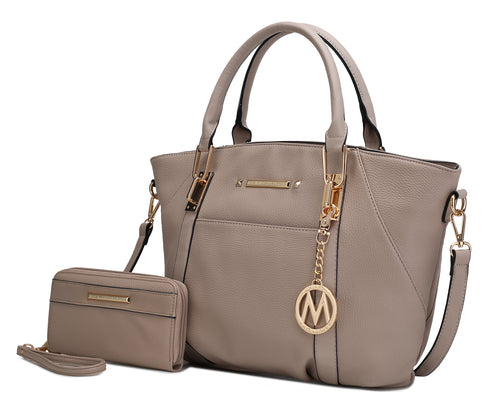 MKF Collection Darielle Satchel Bag with Wallet by Mia K