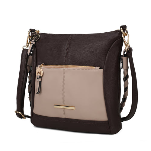 MKF Collection Nala Vegan Shoulder Bag Color Block by Mia K