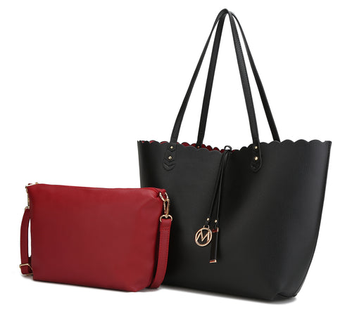 MKF  Amahia Reversible Shopper Tote Bag with Crossbody Pouch by Mia K