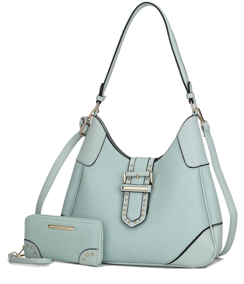 Juliette Vegan Leather Women Shoulder Bag with Matching Wallet