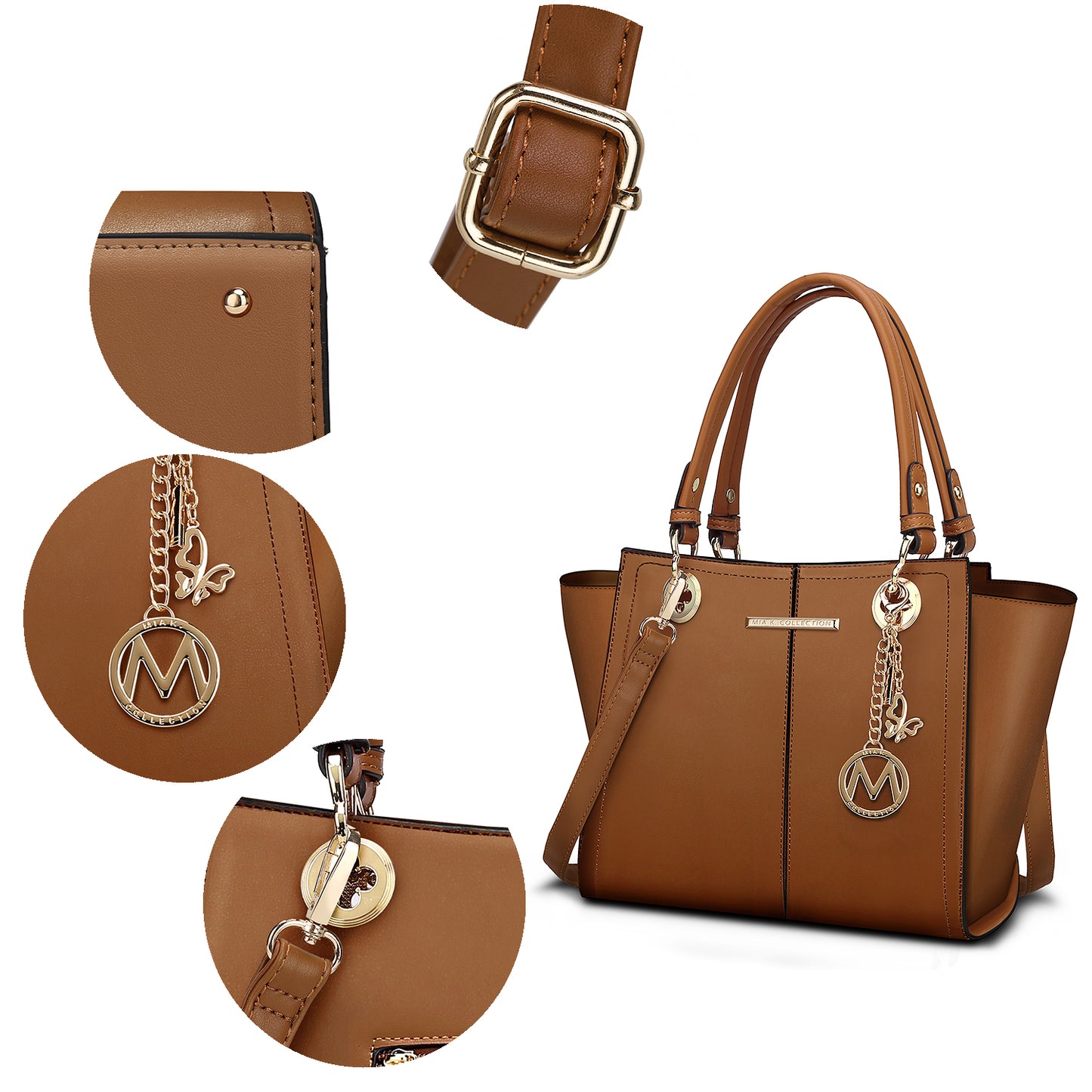 Ivy Vegan Leather Womens Tote Bag