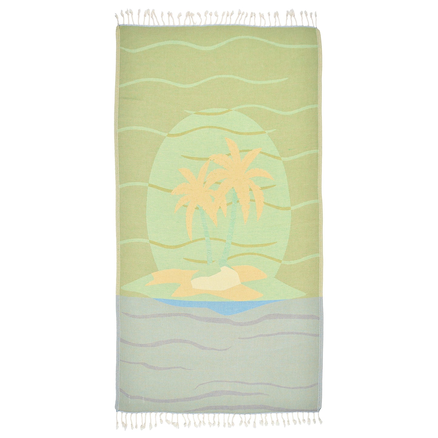 Exclusive Sandy Island Peshtemal Pure Cotton Beach Towel