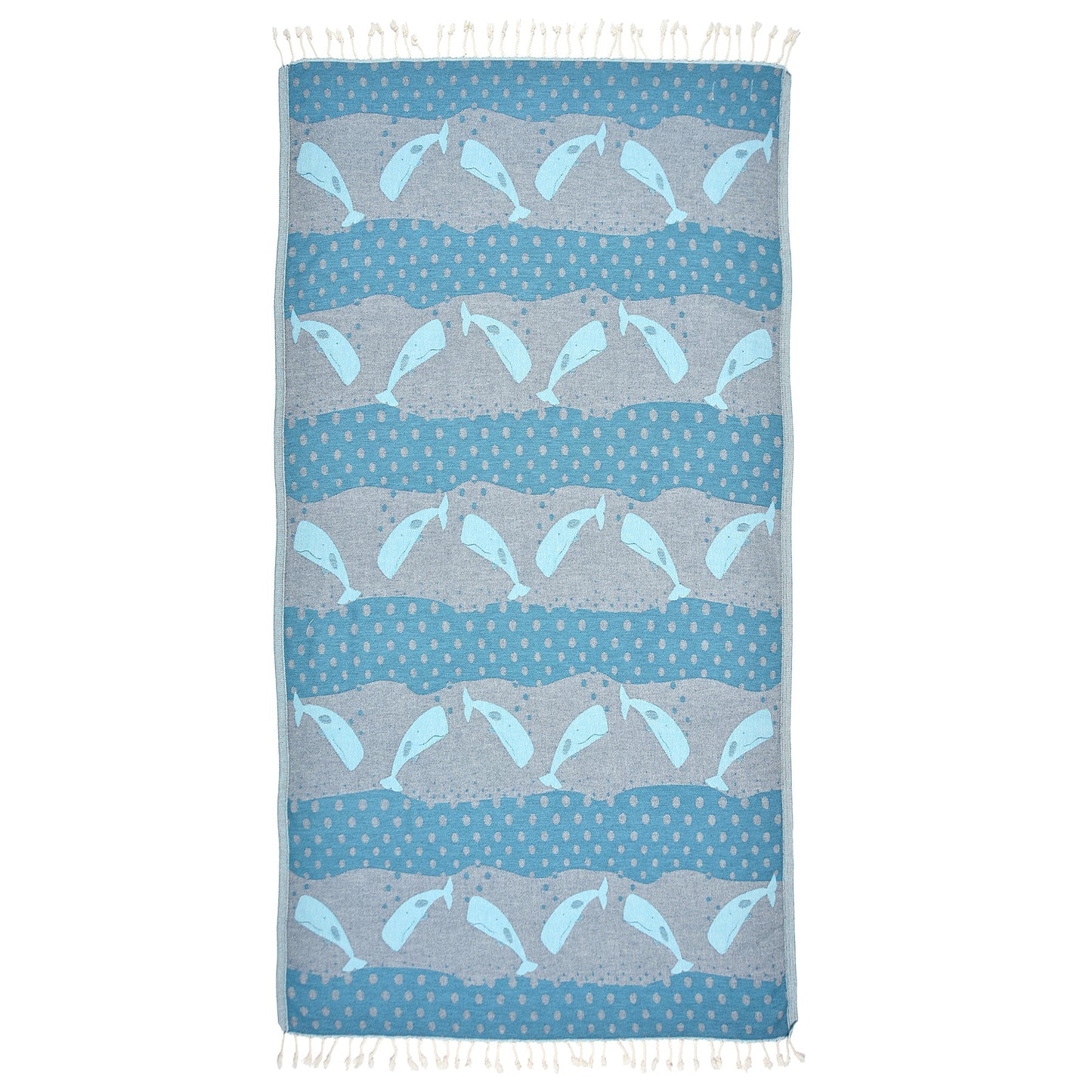 Exclusive Baby Whales Peshtemal Pure Cotton Throw Blanket