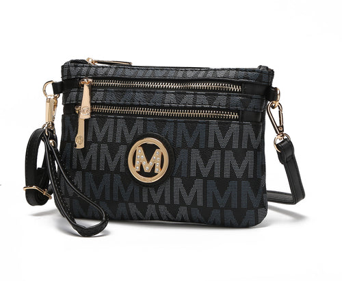 Helen Milan M Signature Crossbody Wristlet
