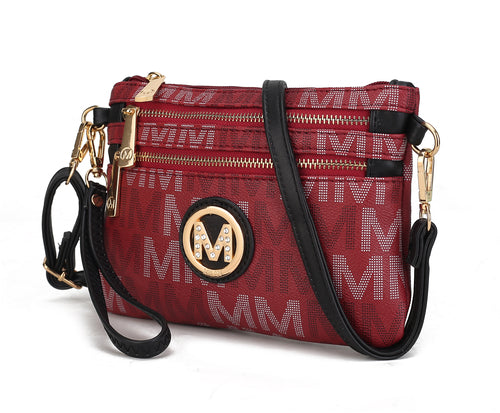 Helen Milan M Signature Crossbody Wristlet