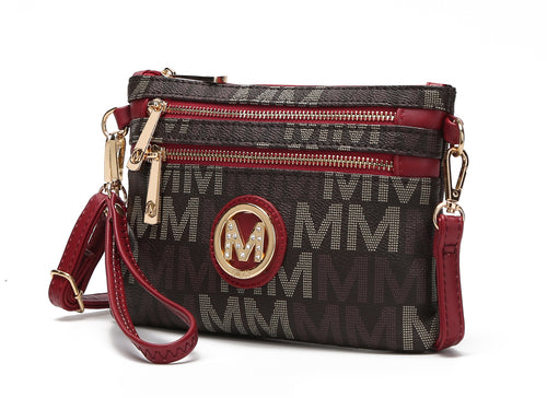 Helen Milan M Signature Crossbody Wristlet