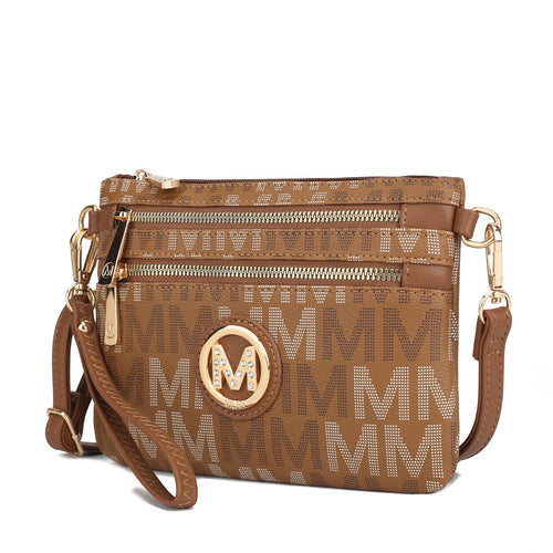 Helen Milan M Signature Crossbody Wristlet
