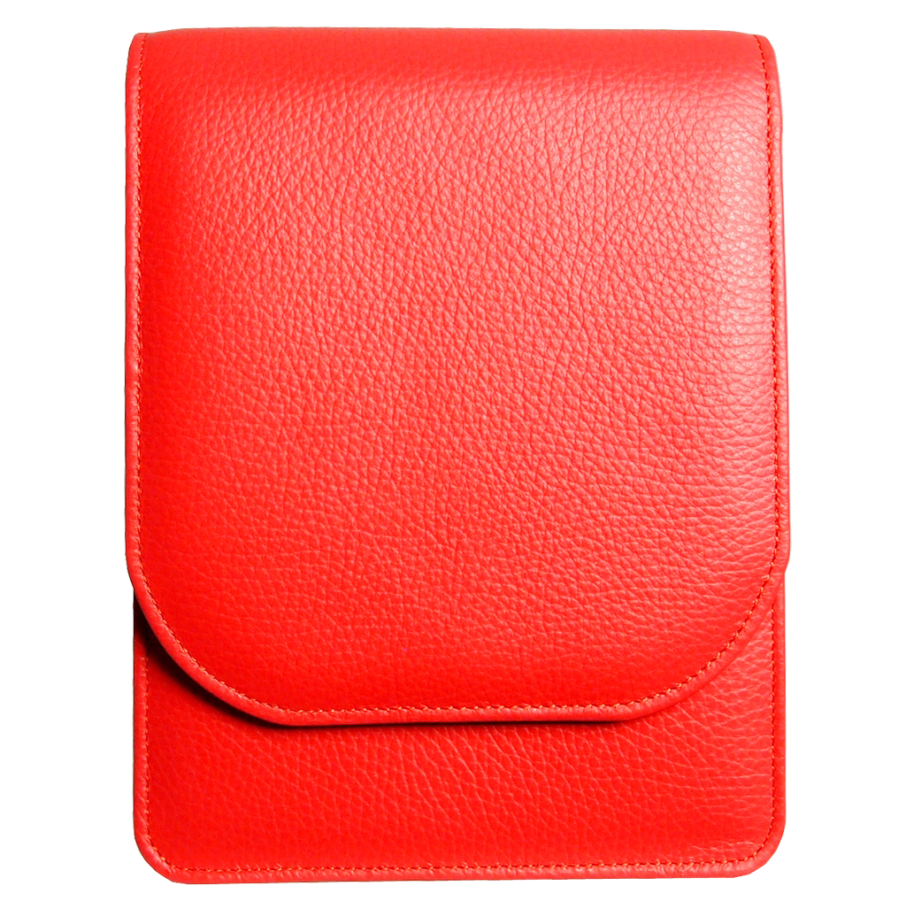 Pebbled Calf Leather Mini Bag Coral