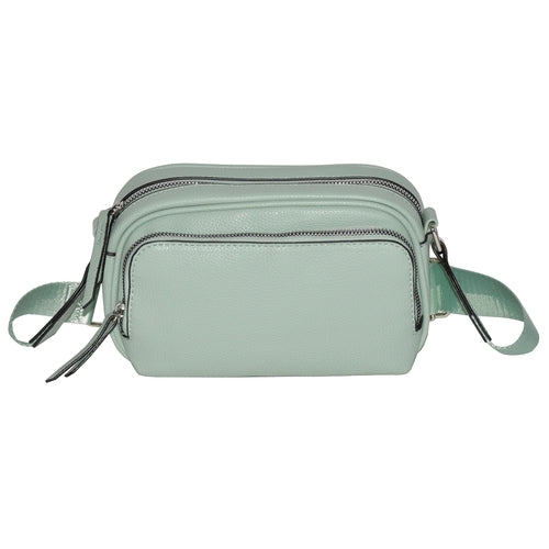 Ladies' Crossbody Bag with Front Zipper Pocket