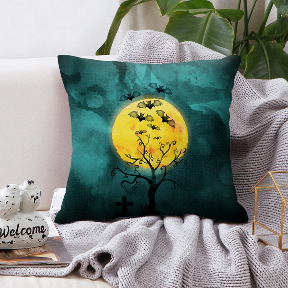 Dreams Pillow Cover Cute Cat Magical Moon