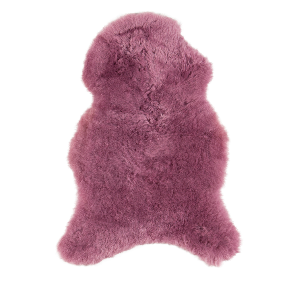 Schapenvacht IJslands | Donkerroze kort | 100 x 65cm