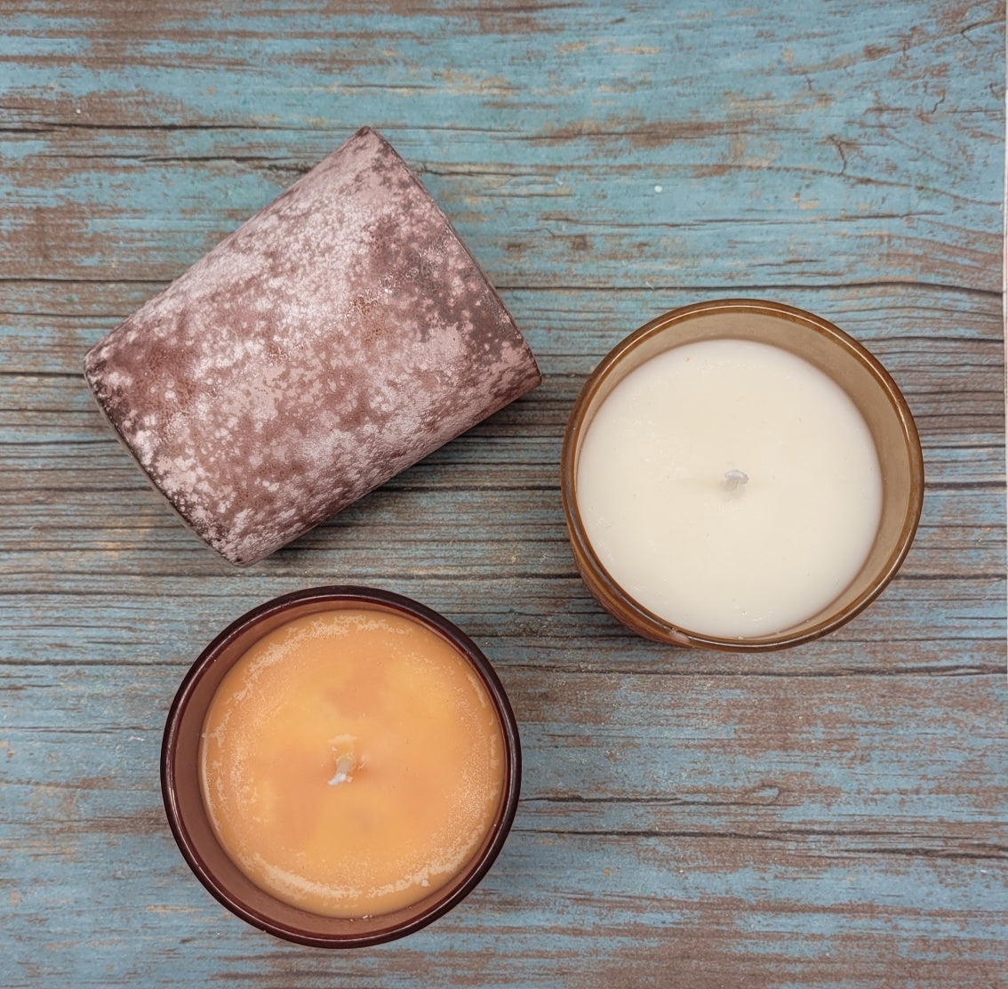 Organic Soy Wax Scented Candle, Hand-Poured, Tin Container