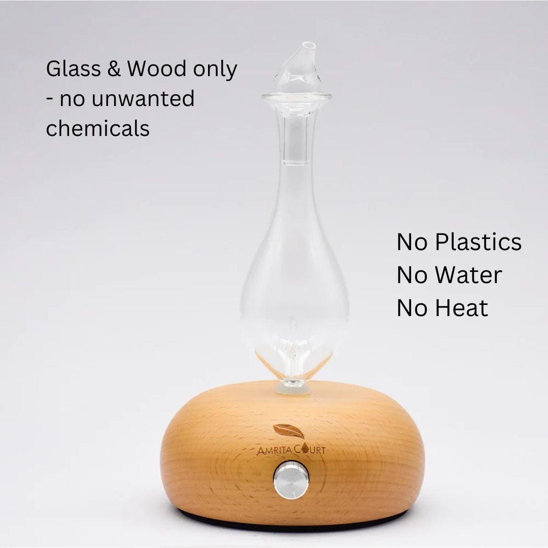 Oscar Nebuliser | Waterless Essential Oil Diffuser | Wood and Glass