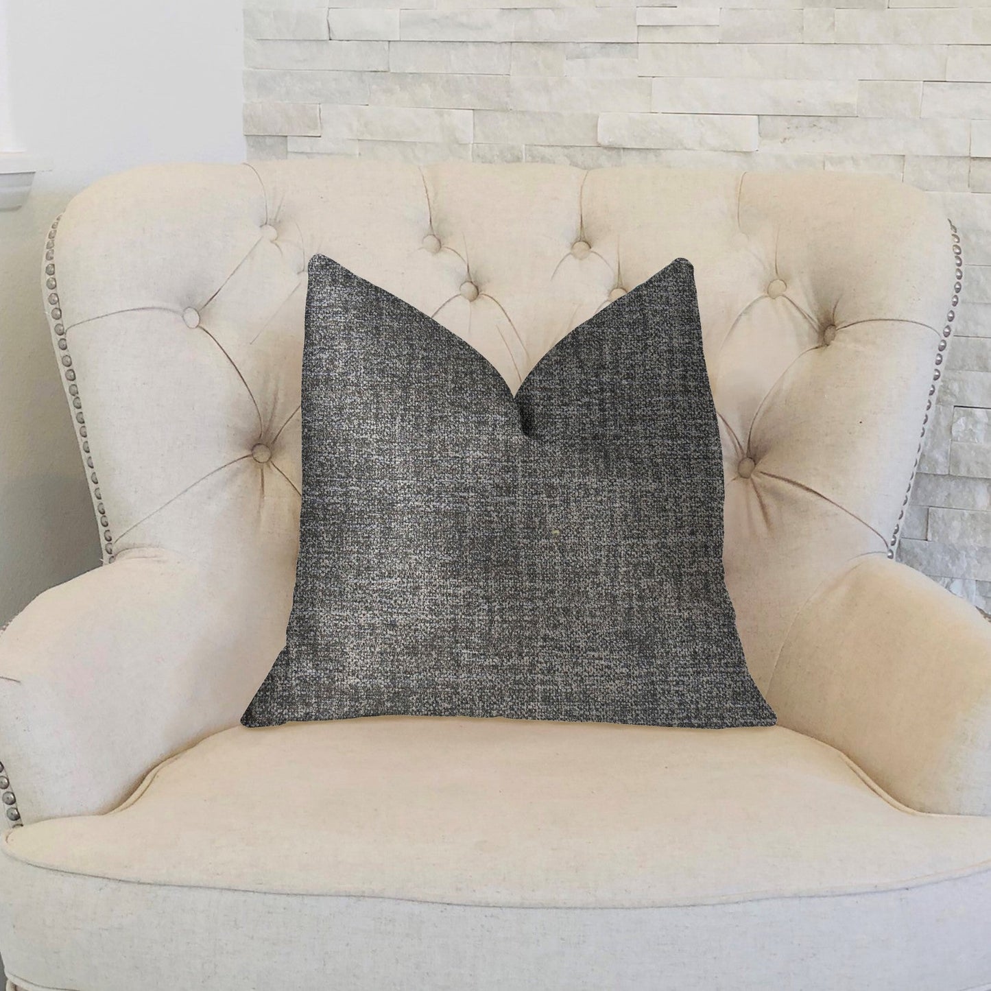 Dolphin Gray Luxury Throw Pillow