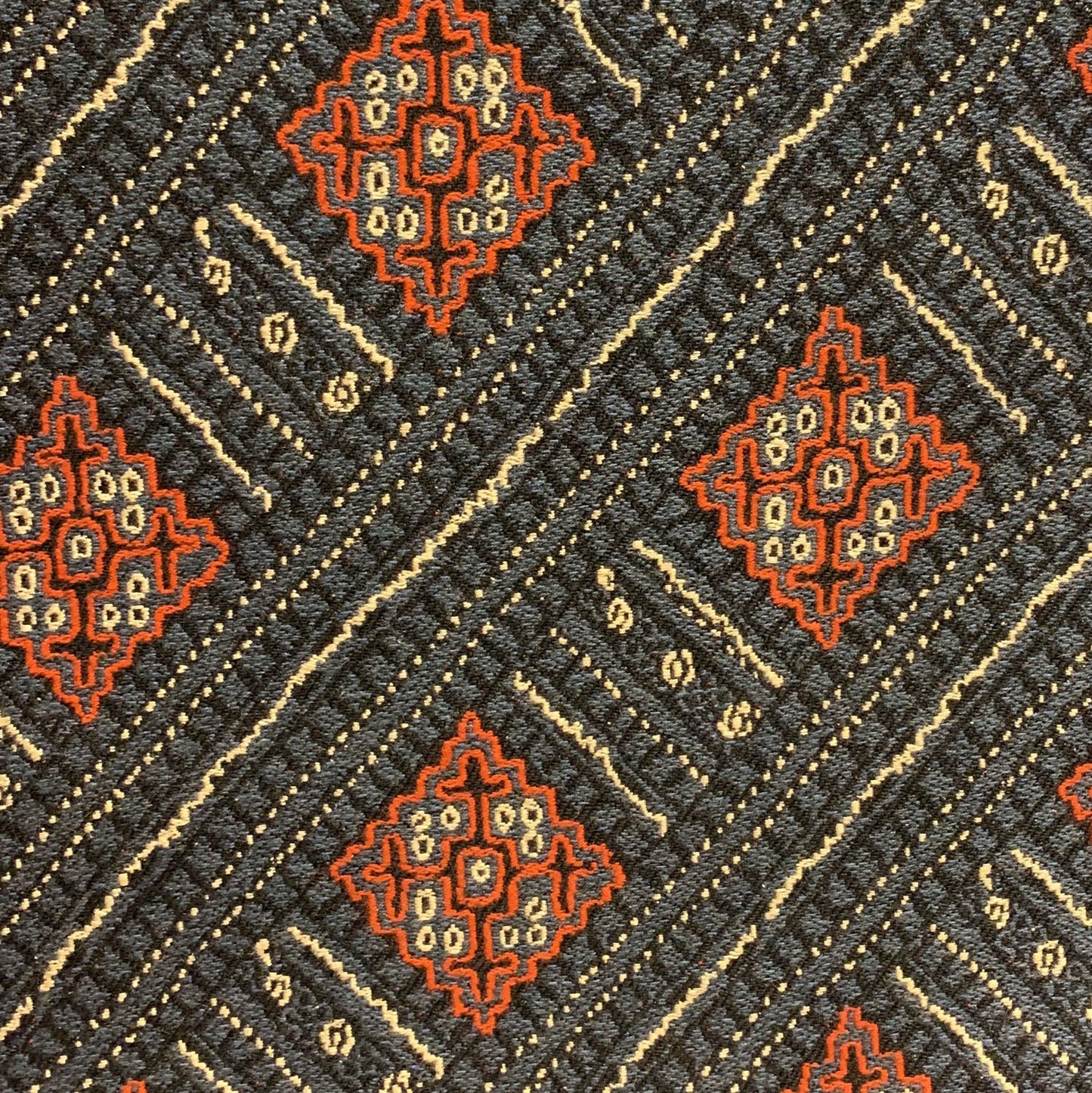 Cobalt Lattice Blue Geometric Luxury Outdoor/Indoor Throw Pillow