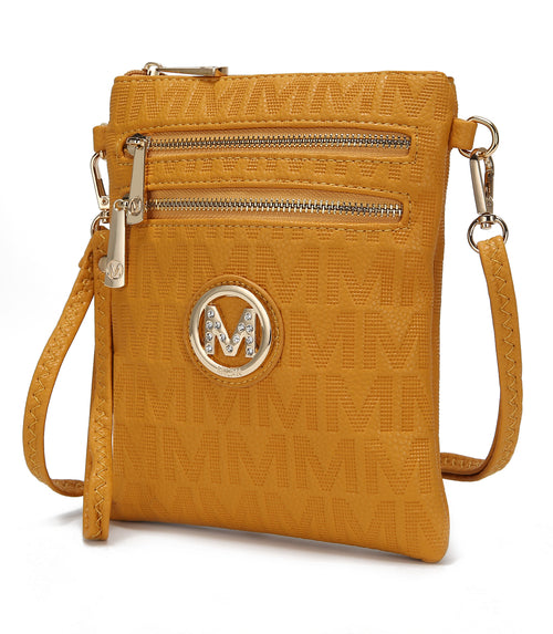 MKF Collection Andrea Milan M Signature Crossbody Bag by Mia K