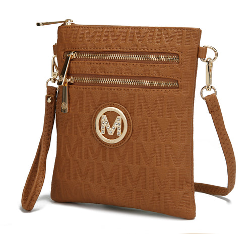 MKF Collection Andrea Milan M Signature Crossbody Bag by Mia K