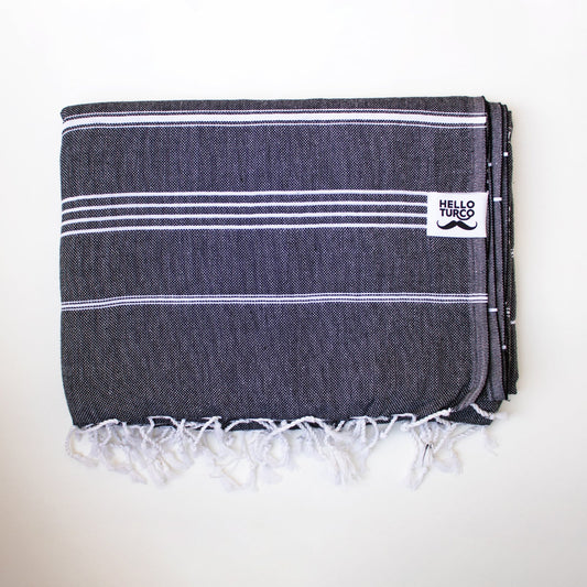 PICKIE Anthracite XXL - Große Bio-Baumwolldecke