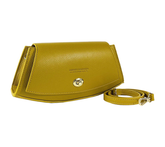 RB1009AR | Borsa Donna a Spalla in Vera Pelle Made in Italy. Tracolla