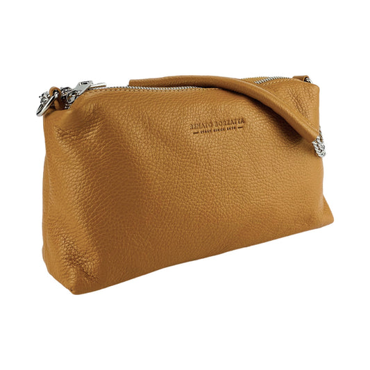 RB1025S | Borsa Donna a Mano con doppia lampo in Vera Pelle Made in