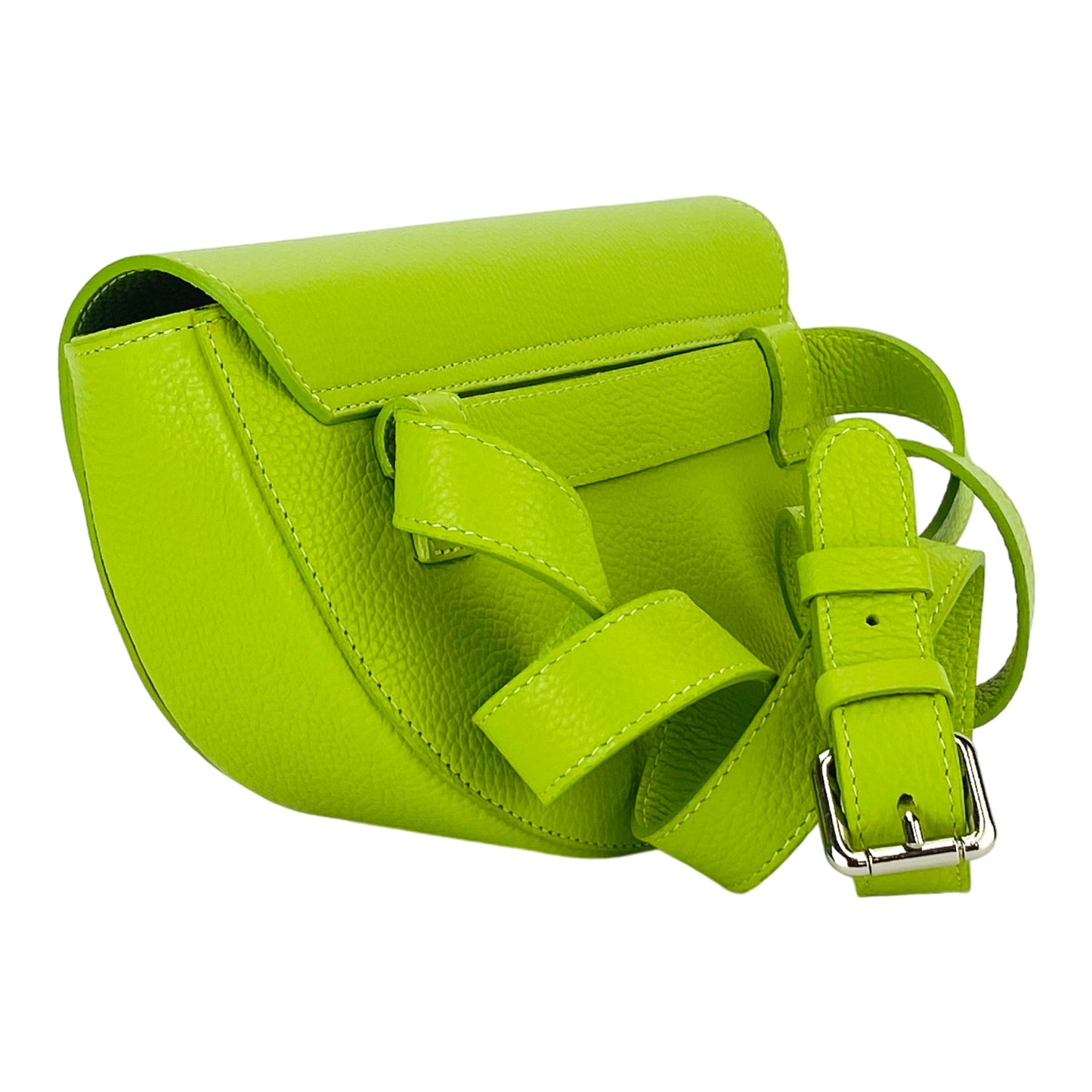 RB1027AD  | Borsa Donna a Bandoliera stondata in Vera Pelle Made in